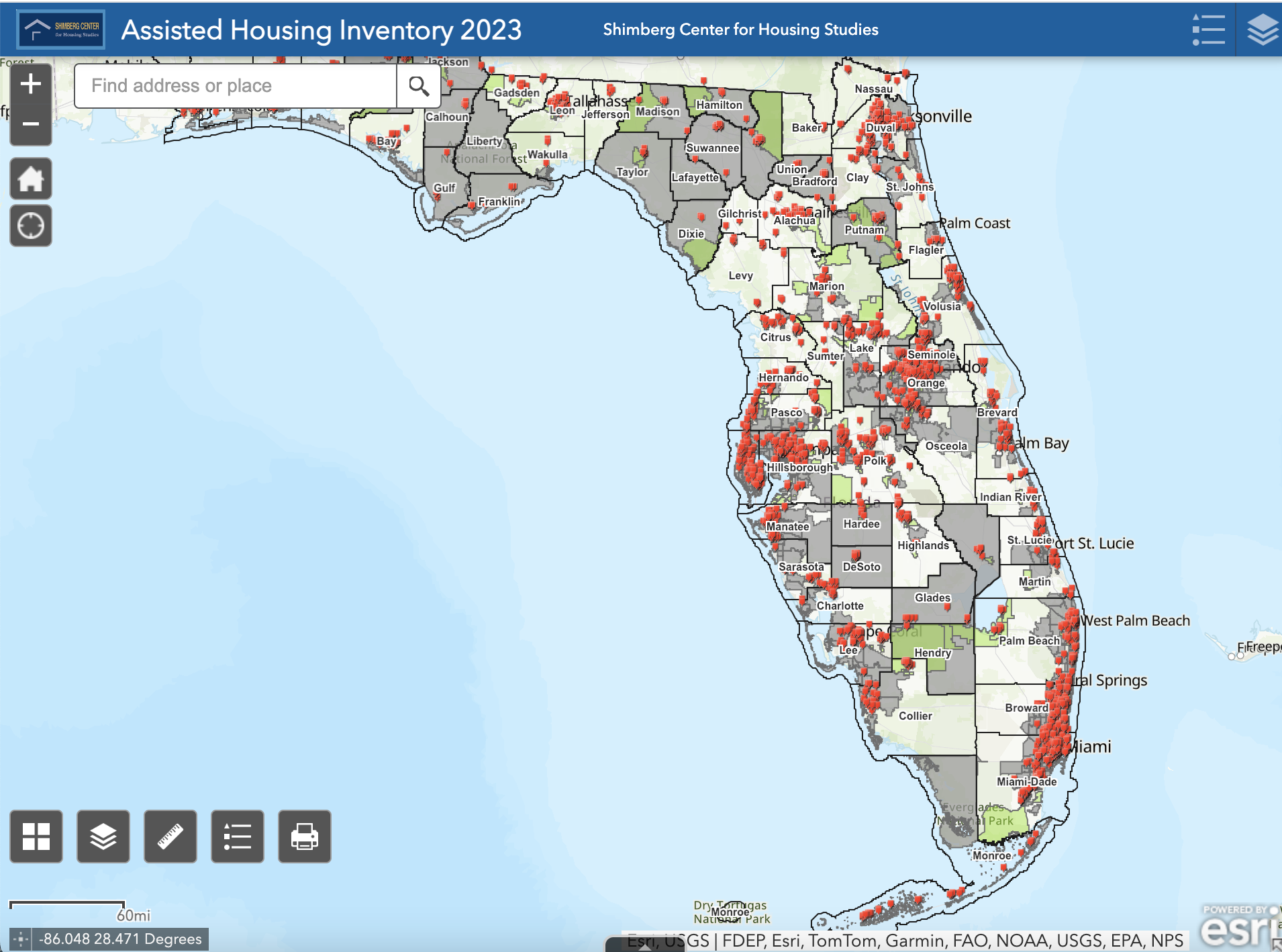 Assisted Housing Inventory Map