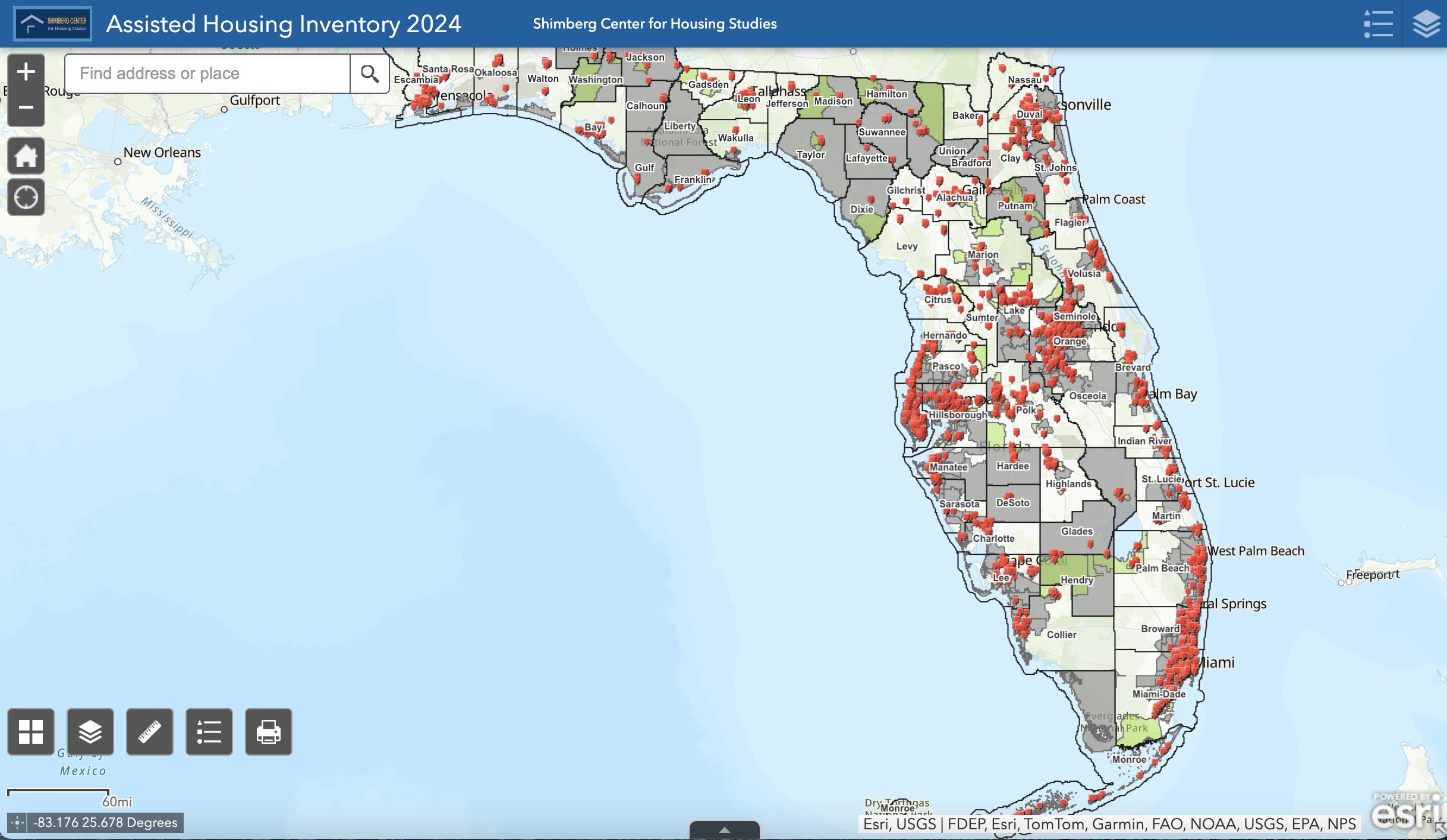 Maps Visualizations Florida Housing Data Clearinghouse